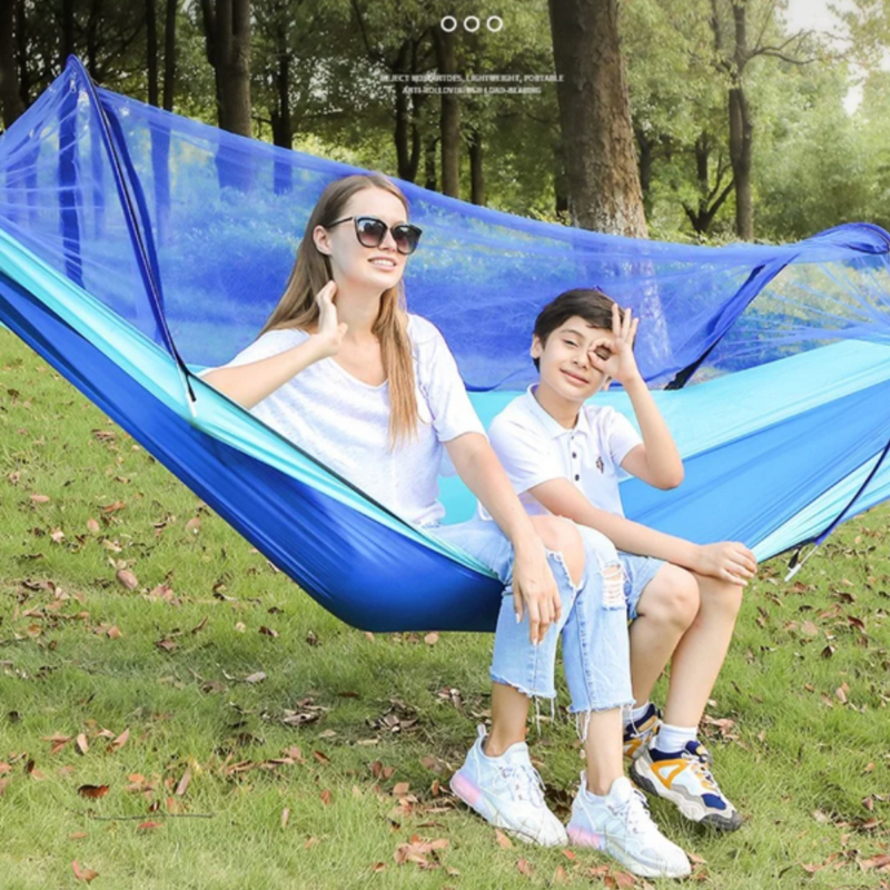 Double Person Hanging Hammock Bed With Mosquito Net